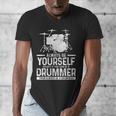 Drummer Drum Kit Saying Drummer Men's V-Neck T-Shirt Drummer Drum Kit Saying Drummer Men's V-Neck T-Shirt