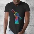 Drummer Drum Kit Tie Dye Hippie Drummer Men's V-Neck T-Shirt Drummer Drum Kit Tie Dye Hippie Drummer Men's V-Neck T-Shirt