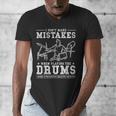 Drummer Music Drum Kit Men's V-Neck T-Shirt