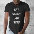 Eat Sleep Jab Teep Rep Muay Thai Men's V-Neck T-Shirt