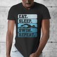 Eat Sleep Swim Vintage Swimming Lover Swimmer Men Women Men's V-Neck T-Shirt Eat Sleep Swim Vintage Swimming Lover Swimmer Men Women Men's V-Neck T-Shirt