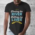 Floating The River Killing My Liver Canoe Kayak Trip Men's V-Neck T-Shirt Floating The River Killing My Liver Canoe Kayak Trip Men's V-Neck T-Shirt