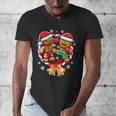 Gingerbread Cookies Christmas Fighting Muay Thai Men's V-Neck T-Shirt Gingerbread Cookies Christmas Fighting Muay Thai Men's V-Neck T-Shirt