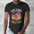 Girls Muay Thai Men's V-Neck T-Shirt