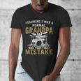 Grandpa Drummer Father's Day Drum Kit Men's V-Neck T-Shirt Grandpa Drummer Father's Day Drum Kit Men's V-Neck T-Shirt