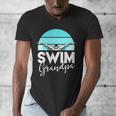 Grandpa Papa Swimming Meet Swimmer Swim Team Shirt Men's V-Neck T-Shirt Grandpa Papa Swimming Meet Swimmer Swim Team Shirt Men's V-Neck T-Shirt