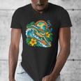 Green Sea Turtle Surfs Past a Canoe Paddle Sleeveless Men's V-Neck T-Shirt Green Sea Turtle Surfs Past a Canoe Paddle Sleeveless Men's V-Neck T-Shirt