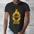 Grill Legend King Of The Backyard BBQ Dad Humor Chef Men's V-Neck T-Shirt