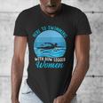 Here's To Swimming With Bow Legged Women Swimming Men's V-Neck T-Shirt Here's To Swimming With Bow Legged Women Swimming Men's V-Neck T-Shirt