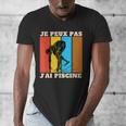 Je Peux Pas J'Ai Piscine Swimming Humour Retro Swimming Pool Men's V-Neck T-Shirt