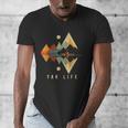 Kayak Vintage Retro Mountains Canoe Kayak Kayak Kayak Men's V-Neck T-Shirt