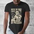 Kicks Of Fury Punches Of Precision Muay Thai Men's V-Neck T-Shirt Kicks Of Fury Punches Of Precision Muay Thai Men's V-Neck T-Shirt