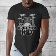 Little Drummer Awesome Drum Kit For Young Musicians Men's V-Neck T-Shirt Little Drummer Awesome Drum Kit For Young Musicians Men's V-Neck T-Shirt