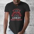 Love At First Punch Professional Boxer Muay Thai Boxing Men's V-Neck T-Shirt