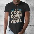Masters Swimmer Cool Down Workout Humor Bold Swimming Men's V-Neck T-Shirt
