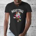 Muay Thai Art For Girls Kids Women Mixed Martial Arts Men's V-Neck T-Shirt