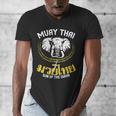 Muay Thai Thai Boxing Elephant Martial Arts T-Shirt Men's V-Neck T-Shirt