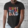 Muay Thai Dad Thai Boxing Dad Men's V-Neck T-Shirt