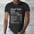 Muay Thai Dad Nutrition Facts Muay Thai Dad Men's V-Neck T-Shirt