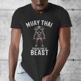 Muay Thai Elephant Kickboxing And Elephant Thai Men's V-Neck T-Shirt