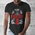 Muay Thai Fighter Is 18 Thai Boxing Muay Thai 18th Birthday Men's V-Neck T-Shirt