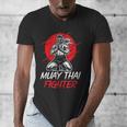 Muay Thai Fighter Martial Arts Boxing Hobby Men's V-Neck T-Shirt Muay Thai Fighter Martial Arts Boxing Hobby Men's V-Neck T-Shirt