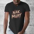 Muay Thai Fighter Nak Identity Training Practitioner Proud Men's V-Neck T-Shirt Muay Thai Fighter Nak Identity Training Practitioner Proud Men's V-Neck T-Shirt