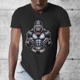 Muay Thai Gorilla Thai Boxing And Fighting Men's V-Neck T-Shirt