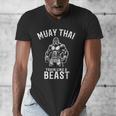 Muay Thai Gorilla Kickboxing And Gorilla Thai Boxing Men's V-Neck T-Shirt Muay Thai Gorilla Kickboxing And Gorilla Thai Boxing Men's V-Neck T-Shirt