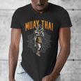 Muay Thai Hobby Martial Arts Fighter Boxing Men's V-Neck T-Shirt