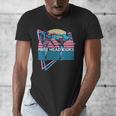 Muay Thai Kickboxing Retro Free Head Kicks Men's V-Neck T-Shirt