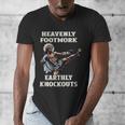 Muay Thai Lord Jesus Kickboxing Christian Men's V-Neck T-Shirt