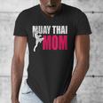 Muay Thai Mom Women Boxing Kickboxing MMA Muay Thai Men's V-Neck T-Shirt
