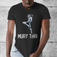 Muay Thai Tiger Nak Muay Kickboxing Men's V-Neck T-Shirt