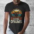 Musician Drummer Music Lover Drum Kit Men's V-Neck T-Shirt