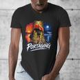Portaging Canoe Wilderness Adventure Scenic Graphic Men's V-Neck T-Shirt