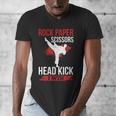 Rock Paper Scissors Head Kick I Win Muay Thai Men's V-Neck T-Shirt