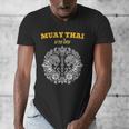 Sak Yant Muay Thai Art Tattoo Twin Tiger Kickboxing Thailand Men's V-Neck T-Shirt Sak Yant Muay Thai Art Tattoo Twin Tiger Kickboxing Thailand Men's V-Neck T-Shirt