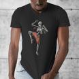 Skeleton Muay Thai Boxing Karate Kickboxing Martial Arts Men's V-Neck T-Shirt Skeleton Muay Thai Boxing Karate Kickboxing Martial Arts Men's V-Neck T-Shirt