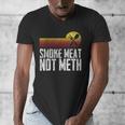 Smoke Meat Not Meth Grilled BBQ Dad Brisket Grilling Men's V-Neck T-Shirt