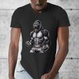 Strong Muay Thai Gorilla Thai Boxing And Fighting Men's V-Neck T-Shirt Strong Muay Thai Gorilla Thai Boxing And Fighting Men's V-Neck T-Shirt