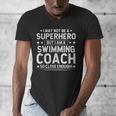 Superhero Swimming Coach Swimming Coach Humor Men's V-Neck T-Shirt Superhero Swimming Coach Swimming Coach Humor Men's V-Neck T-Shirt