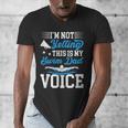 Swim Dad Voice Swimming Dad Of A Swimmer Father Men's V-Neck T-Shirt