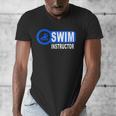 Swim Instructor Swimming Teacher Swimmer In Pool Graphic Art Men's V-Neck T-Shirt Swim Instructor Swimming Teacher Swimmer In Pool Graphic Art Men's V-Neck T-Shirt