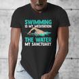 Swim Swimmers Swimming Men's V-Neck T-Shirt Swim Swimmers Swimming Men's V-Neck T-Shirt