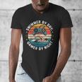 Swimmer By Day Gamer By Night Swimming Vintage Gaming Swim Men's V-Neck T-Shirt
