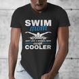 Swimmer Mother Swimming Women Swim Mom Like A Normal Mom Men's V-Neck T-Shirt Swimmer Mother Swimming Women Swim Mom Like A Normal Mom Men's V-Neck T-Shirt