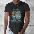 Swimmer Swim Sloth Swimming Team Retro Men's V-Neck T-Shirt Swimmer Swim Sloth Swimming Team Retro Men's V-Neck T-Shirt