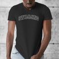 Swimming Athletic Lettering Swimmer Coach Men's V-Neck T-Shirt Swimming Athletic Lettering Swimmer Coach Men's V-Neck T-Shirt
