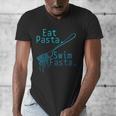 Swimming Eat Pasta Swim Fasta Swimmer Men's V-Neck T-Shirt Swimming Eat Pasta Swim Fasta Swimmer Men's V-Neck T-Shirt